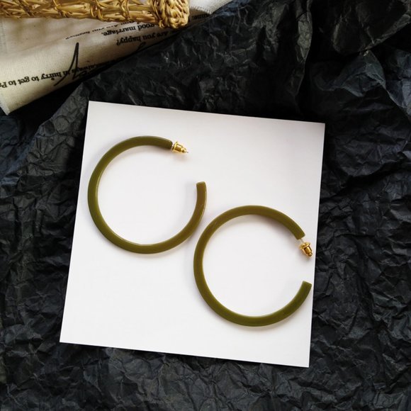 💕last one 💙 Matcha Green Earring Sterling Silver - Picture 4 of 4